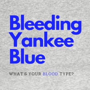 Bleeding Yankee Blue Basic Design T-Shirt